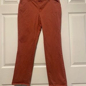 Lee Essential Chino Burnt Orange Cotton Pant 12 Medium